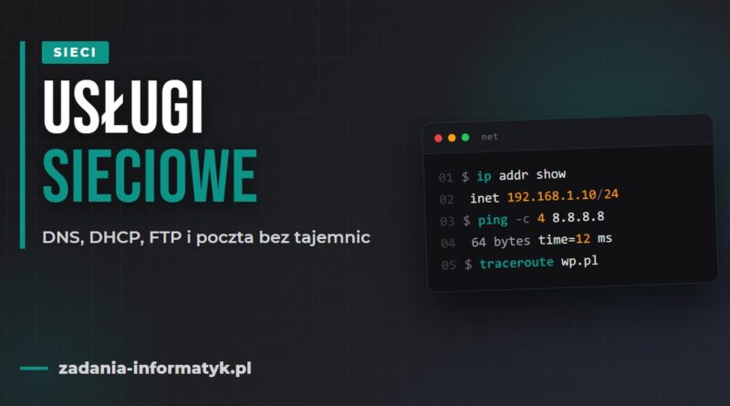 Usługi sieciowe: co to jest i jak działają DNS, DHCP, FTP i poczta